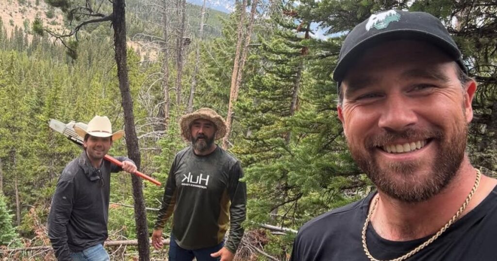Travis Kelce Shares Offseason Pics With Austin Swift and Jason Kelce